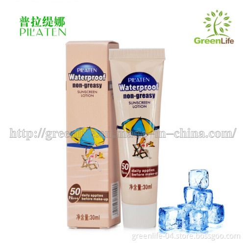 Pilaten Whitening Concealer Waterproof Ha Sunscreen Cream, Uvioresistant Male Women's Baby All Suitable, 30ml, SPF50/PA+++